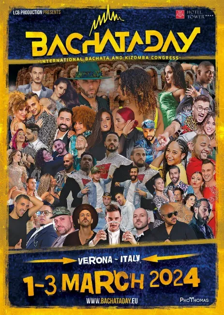 Poster for Bachata Day 2024 - 9ª Edición - Verona - Italia on Friday, March  1