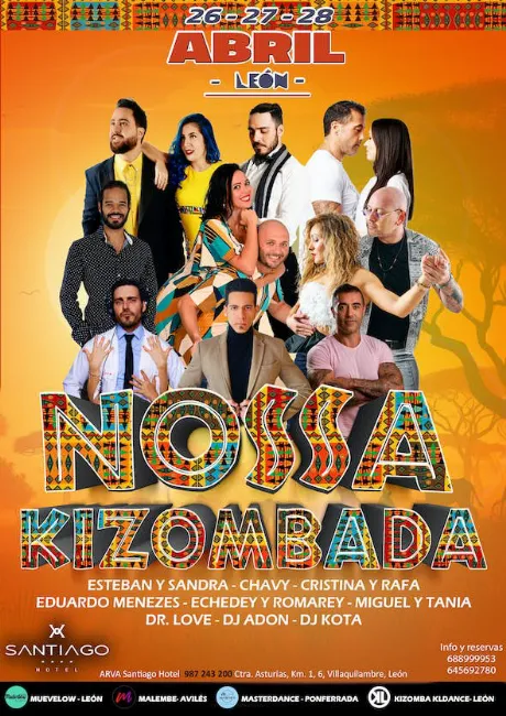 Poster for NOSSA KIZOMBADA 2024 on Friday, April 26
