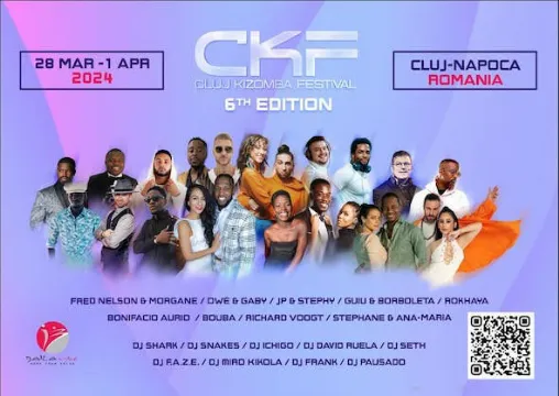 Poster for Cluj Kizomba Festival 2024 (6th edition) on Thursday, March 28