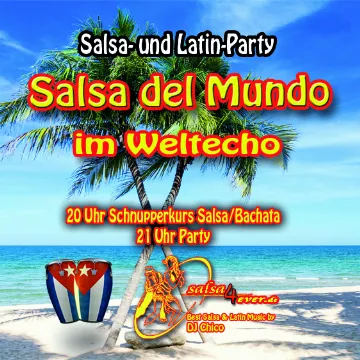Poster for Salsa del Mundo on Saturday, December 16 by salsa4ever