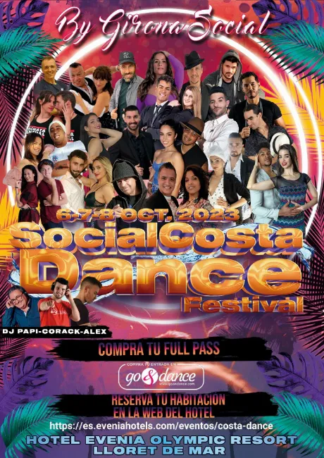 Poster for Social Costa Dance Festival 2023 on Friday, October  6