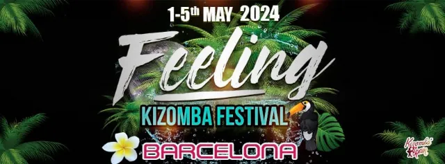 Poster for FEELING KIZOMBA FESTIVAL 2024 - Ven con Elsa y Sergi on Wednesday, May  1