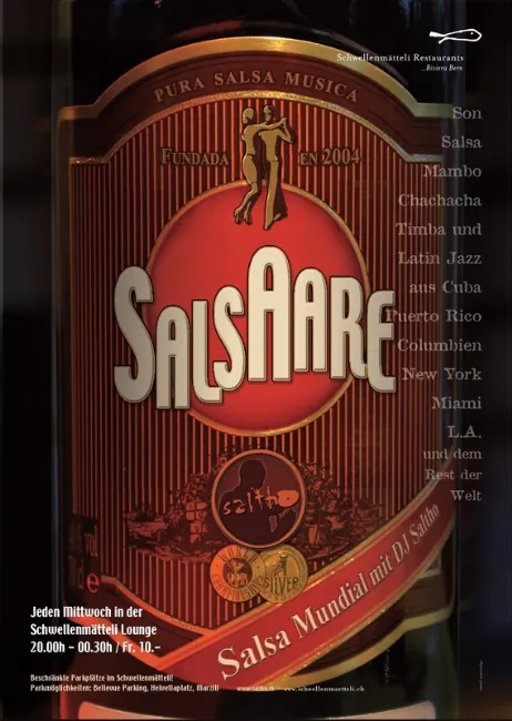 Poster for Salsaare on Wednesday, December  6.