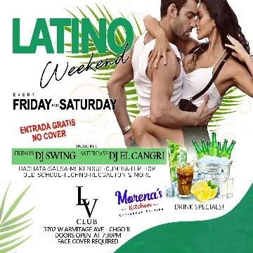 Poster for Latin Fridays and Saturdays at LV Club on Saturday, May 27 by LV Club