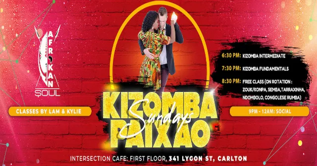 Poster for KIZOMBA PAIXAO SUNDAYS on Sunday, March 10