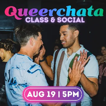 Poster for Monthly Queerchata Class & Social on Saturday, October 21 by Queerchata Class & Social