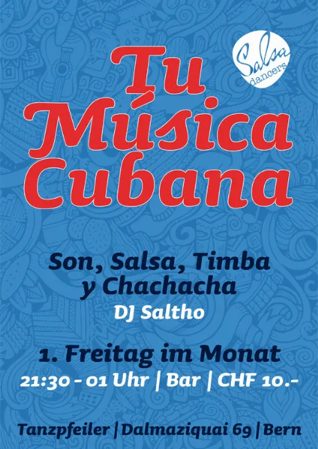 Poster for Tu Musica Cubana on Saturday, April  1.
