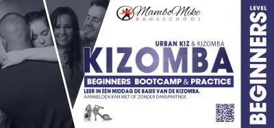 Poster for Kizomba Beginners Bootcamp in Rotterdam on Saturday, October  7 by Dansschool MamboMike