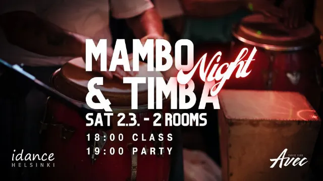 Poster for Mambo & Timba Night on Saturday, March  2 by I Dance Helsinki