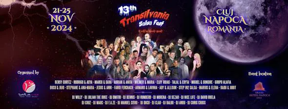 Poster for Transilvania Salsa Fest 2024 (13th Edition) on Thursday, November 21