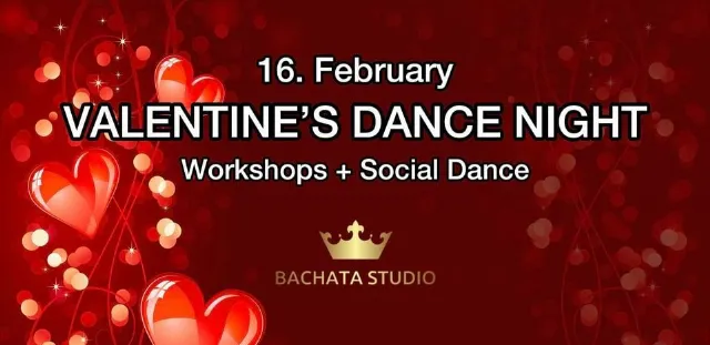 Poster for Salsa & Bachata Social Night (16.02.2024) on Friday, February 16 by Bachata Studio Helsinki