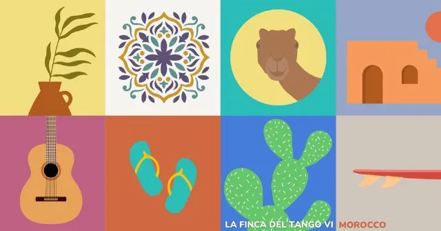 Poster for La Finca del Tango 6th Edition: Morocco x Eva Tsigkanou & Gustavo Colmenarejo on Sunday, April  7 by La Finca del Tango