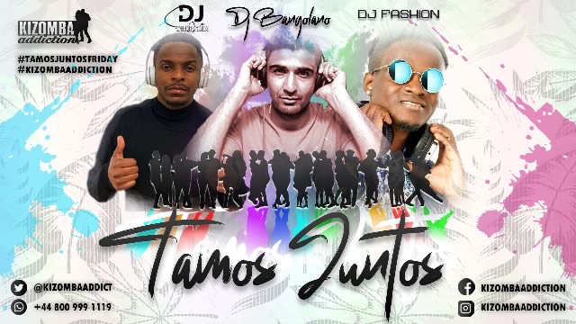Poster for Tamos Juntos - Londons Friday Night Spot For Kizomba Classes & Party on Friday, January 21 by Kizomba Addiction
