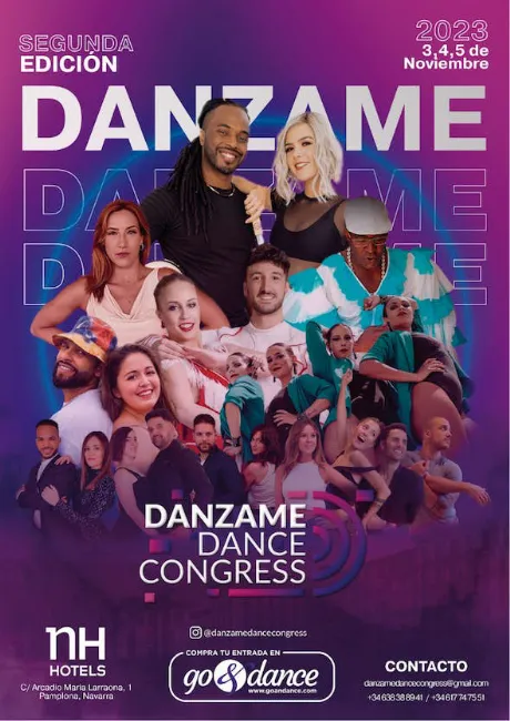 Poster for Danzame Dance Congress 2023 on Friday, November  3