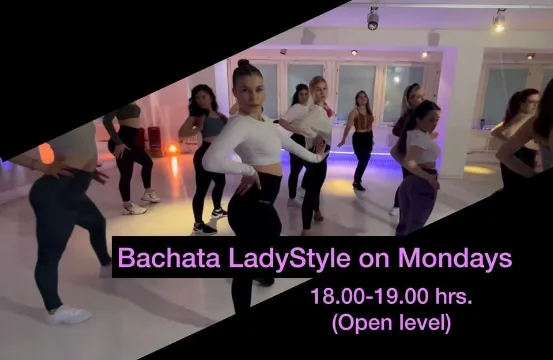 Poster for New Class “Bachata LadyStyle” on Monday, February 12 by Bachata Studio Helsinki