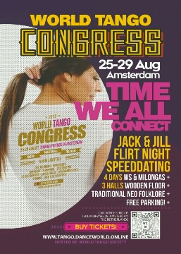 Poster for World Tango Congress 22 Amsterdam on Thursday, August 25 by World Tango Congress '22 Amsterdam