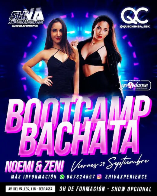 Poster for BOOTCAMP BACHATA ZENI & NOEMI on Friday, September 29