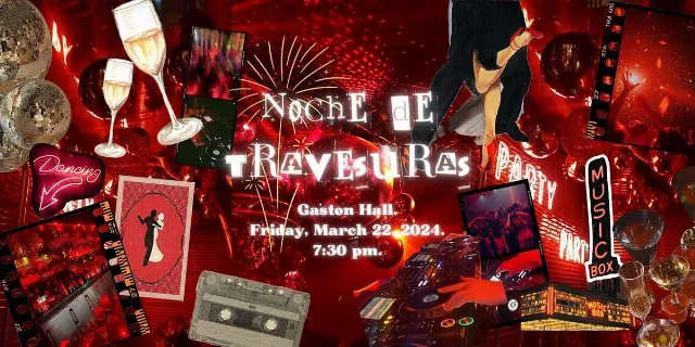Poster for Noche de Travesuras on Friday, March 22 by Georgetown University Dept. of Performing Arts