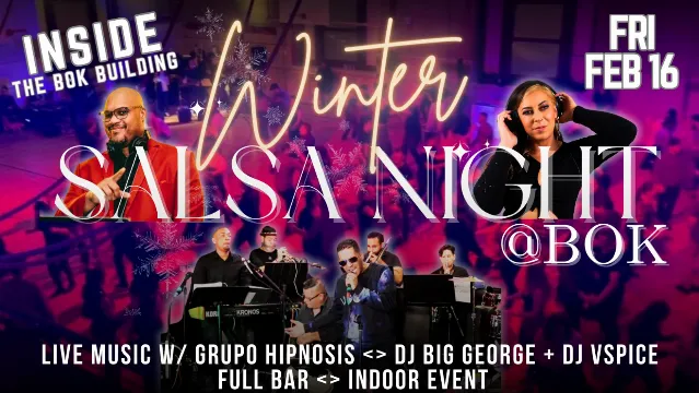 Poster for Winter Salsa Night 2 at Bok on Friday, February 16