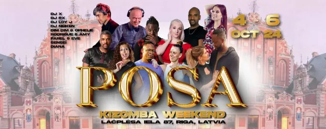 Poster for POSA KIZOMBA WEEKEND : Riga, Latvia on Friday, October  4 by Kizil - Connected