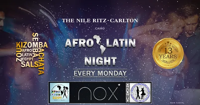 Poster for AfroLatin Night on Monday, October  2 by AfroLatin Egypt