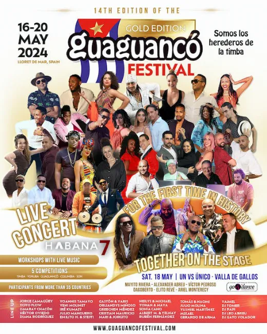Poster for Guaguancó Festival 2024 on Thursday, May 16
