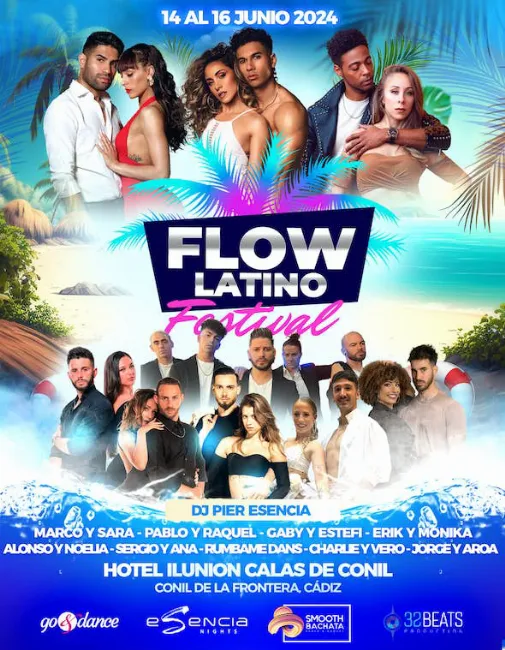 Poster for Flow Latino Festival 2024 on Friday, June 14