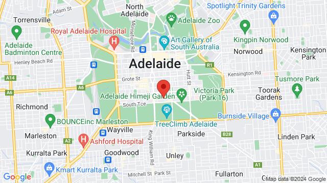 Map of the area around 2 Dumfries Pl, Adelaide SA 5000, Australia,Adelaide, South Australia, Adelaide, SA, AU