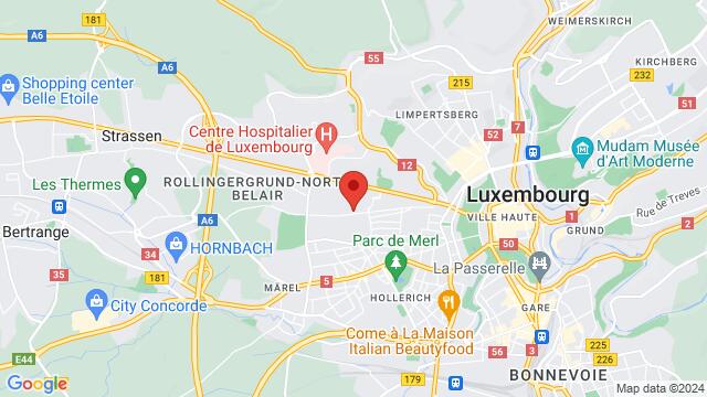 Karte der Umgebung von 142 Val Sainte-Croix, L-1370 Belair, Luxembourg,Luxembourg, Luxembourg, Luxembourg, LU, LU