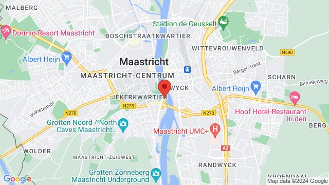 Mapa de la zona alrededor de StayOkay - Maastricht (NL)