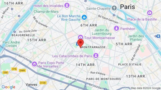 Map of the area around 68 Av. du Maine, 75014 Paris, France