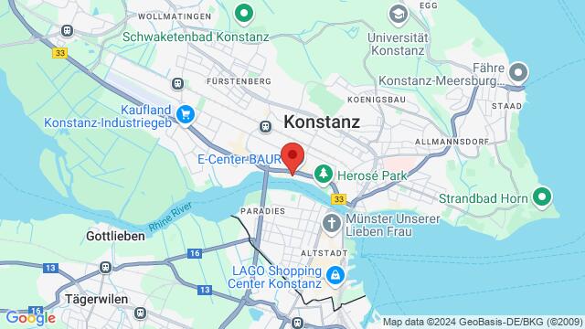 Kaart van de omgeving van Reichenaustrasse 15, 78467, Konstanz