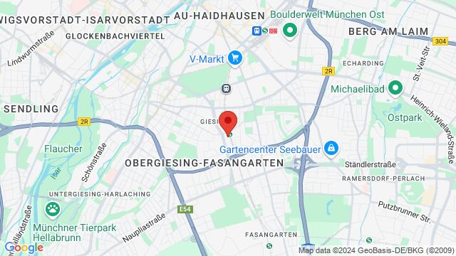 Map of the area around Giesinger Bahnhofplatz 1, 81539 München, Deutschland,Munich, Germany, Munich, BY, DE