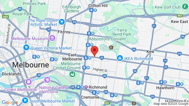 Karte der Umgebung von 329-341 Victoria St, Abbotsford VIC 3067, Australia,Melbourne, Victoria, Australia, Melbourne, VI, AU