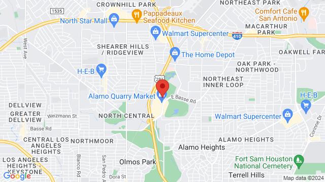 Kaart van de omgeving van 7310 Jones-Maltsberger Rd, San Antonio, TX 78209-1870, United States,San Antonio, Texas, San Antonio, TX, US