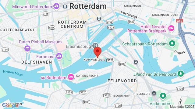 Map of the area around ROOM MATE BRUNO HOTEL Wilhelminakade 52, 3072 AR Rotterdam, Netherlands, Rotterdam, The Netherlands