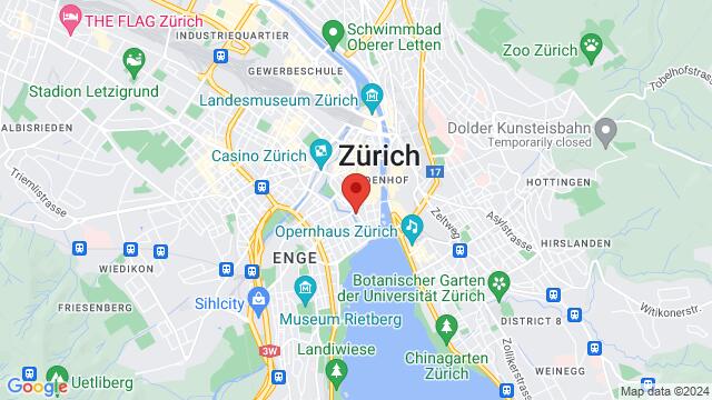 Map of the area around Talstrasse 25, 8001 Zürich