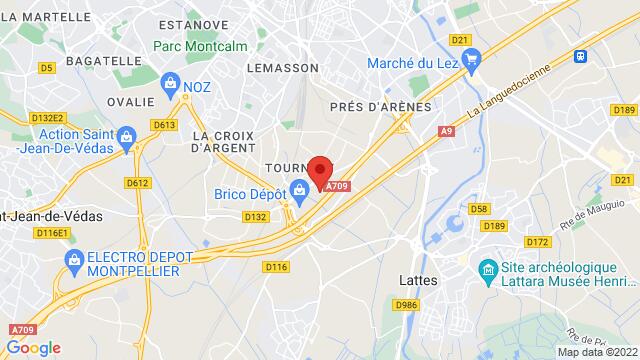 Map of the area around 260 Rue du Puech Radier 34970 Lattes