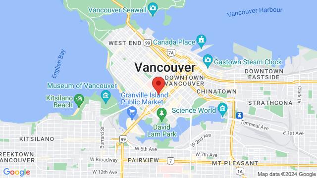 Kaart van de omgeving van Haze Public House, 1180 Howe St, Vancouver, BC V6Z 1R2, Canada,Vancouver, British Columbia, Vancouver, BC, CA