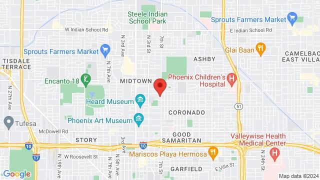 Mapa de la zona alrededor de 2530 N 7th St., Unit 107,Phoenix,AZ,United States, Phoenix, AZ, US