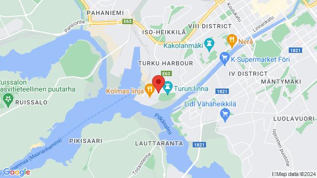 Map of the area around Linnankatu 84,Turku, Finland, Turku, LS, FI