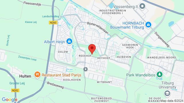 Map of the area around Campenhoefdreef 13, 5045 NZ Tilburg, Nederland,Tilburg, Netherlands, Tilburg, NB, NL