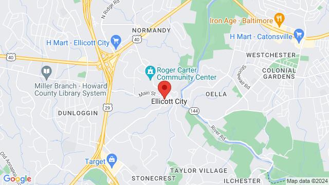Map of the area around La Palapa Grill and Cantina, 8307 Main Street, Ellicott City, MD, United States