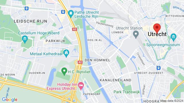 Map of the area around Utrecht, Utrecht, UT, NL