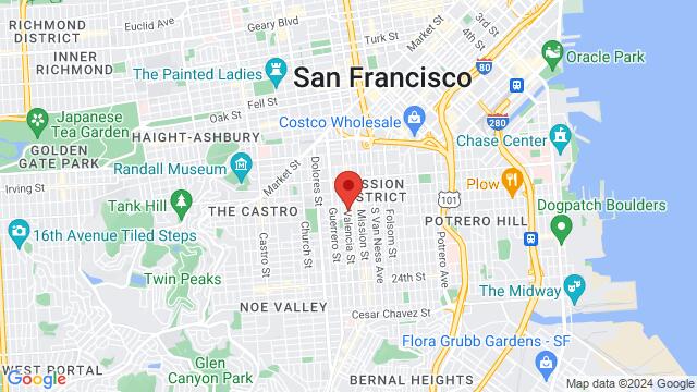 Map of the area around Tacolicious, 741 Valencia Street, San Francisco, CA 94110, San Francisco, CA, 94110, US