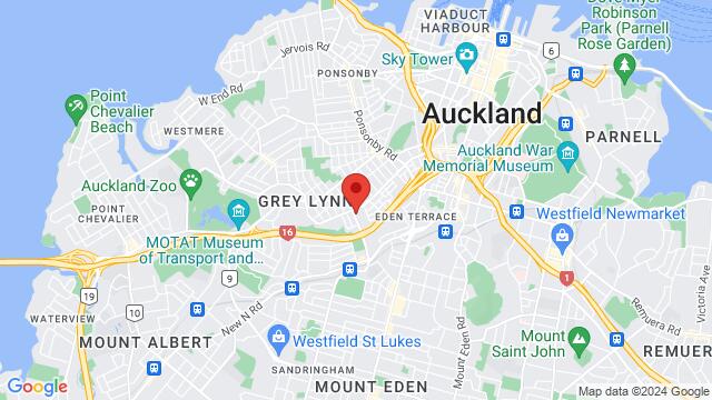 Kaart van de omgeving van 2 Bond St, Grey Lynn, Auckland 1021, New Zealand,Auckland, New Zealand, Auckland, AU, NZ