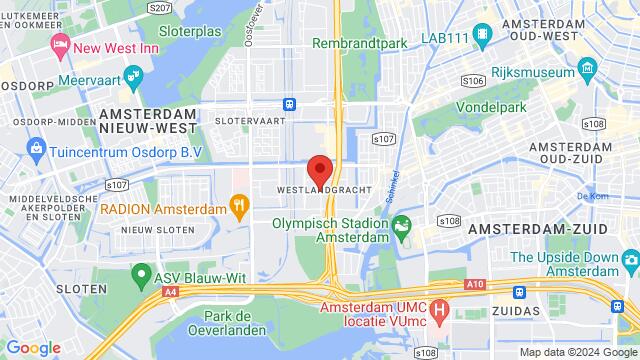 Map of the area around Overschiestraat 168B, 1062 XK Amsterdam, Nederland,Amsterdam, Netherlands, Amsterdam, NH, NL