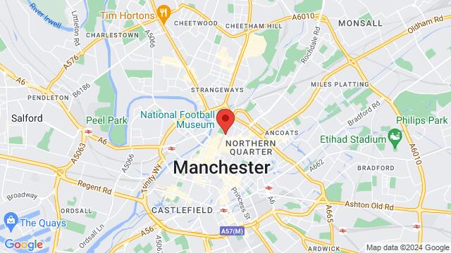 Map of the area around Salsa En Manchester, Manchester, United Kingdom, Manchester, EN, GB