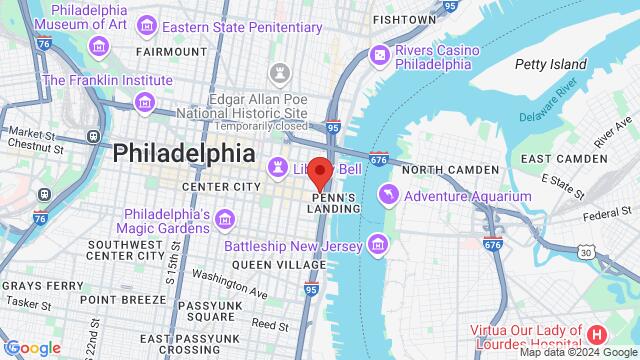 Carte des environs Brasil’s Nightclub, 112 Chestnut St, Philadelphia, PA, 19106, United States