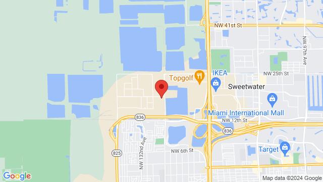 Kaart van de omgeving van 12750 Northwest 17th Street, Miami, FL, US